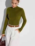 Arlene | Top in maglia misto lana con collo alto