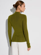 Arlene | Top in maglia misto lana con collo alto