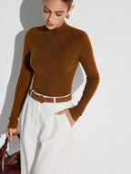 Arlene | Top in maglia misto lana con collo alto