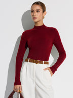 Arlene | Top in maglia misto lana con collo alto