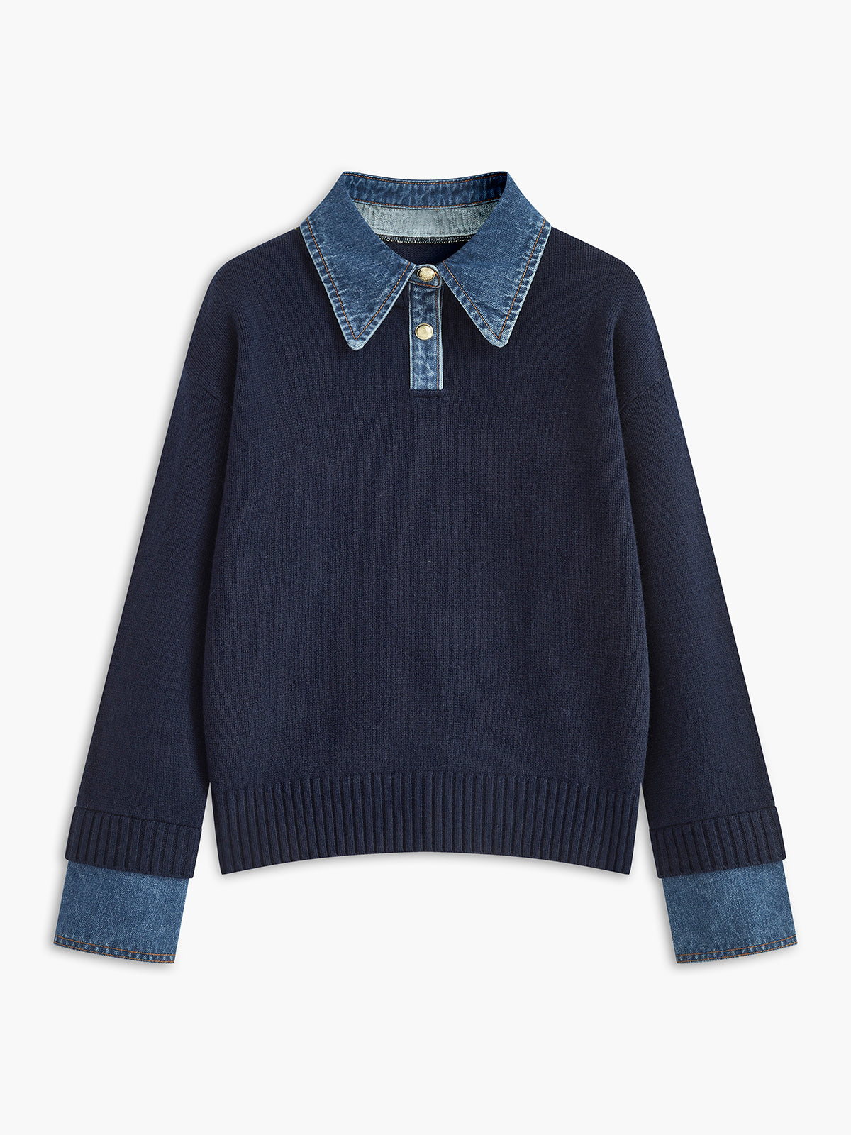 Brianne | Maglione 2 in 1 con colletto e vestibilità morbida