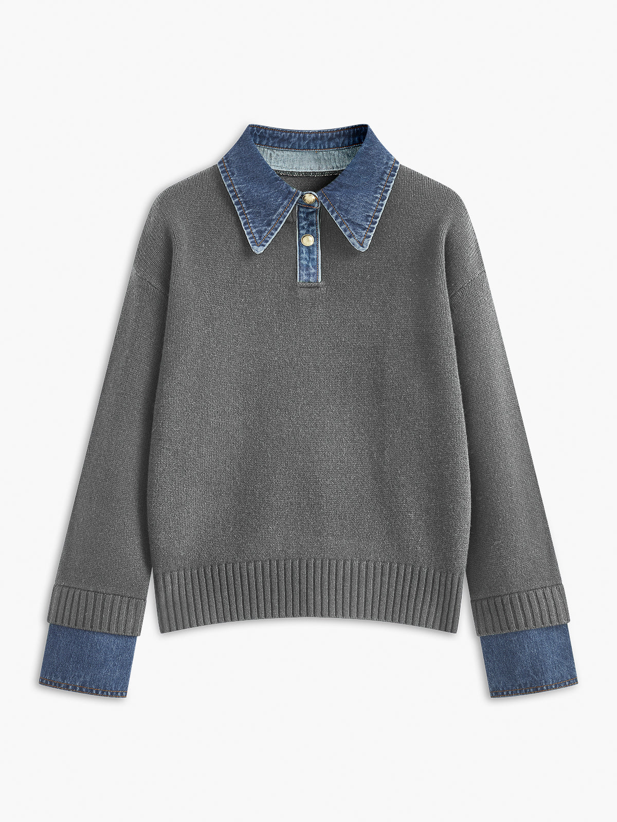 Brianne | Maglione 2 in 1 con colletto e vestibilità morbida