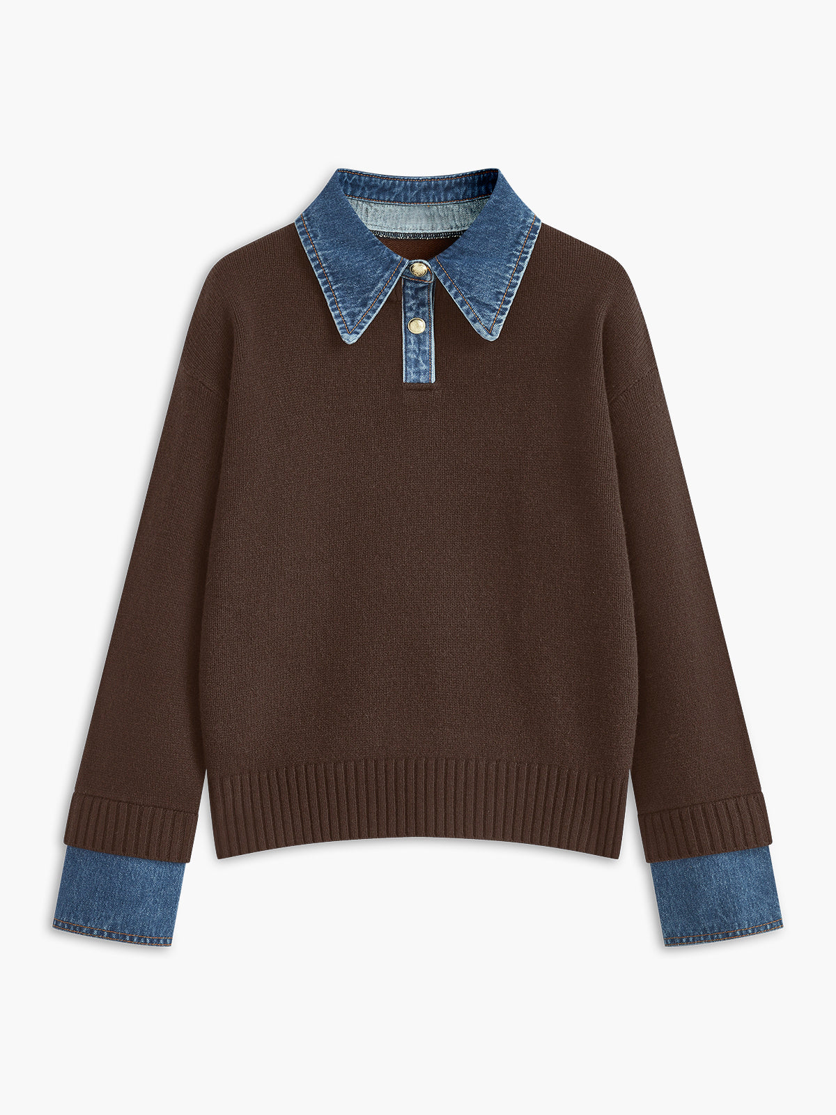 Brianne | Maglione 2 in 1 con colletto e vestibilità morbida