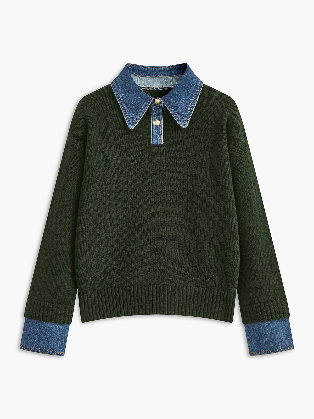 Brianne | Maglione 2 in 1 con colletto e vestibilità morbida