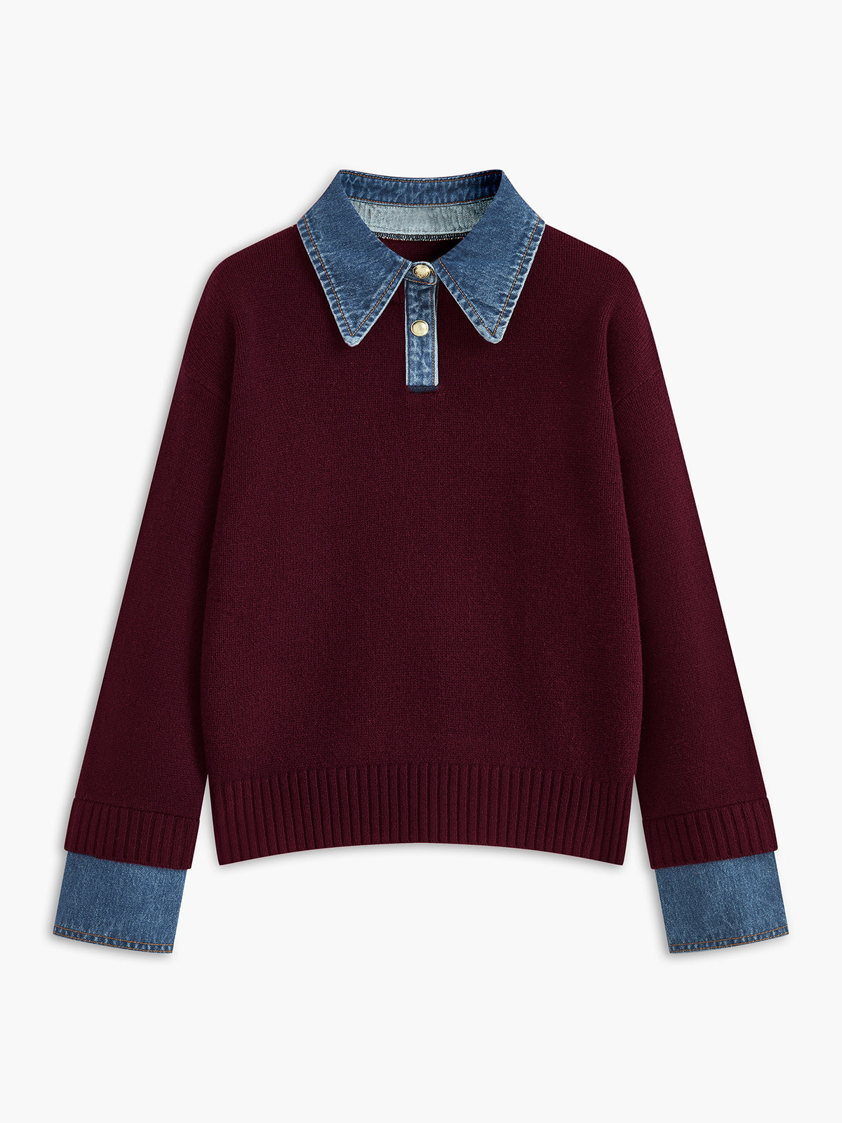 Brianne | Maglione 2 in 1 con colletto e vestibilità morbida