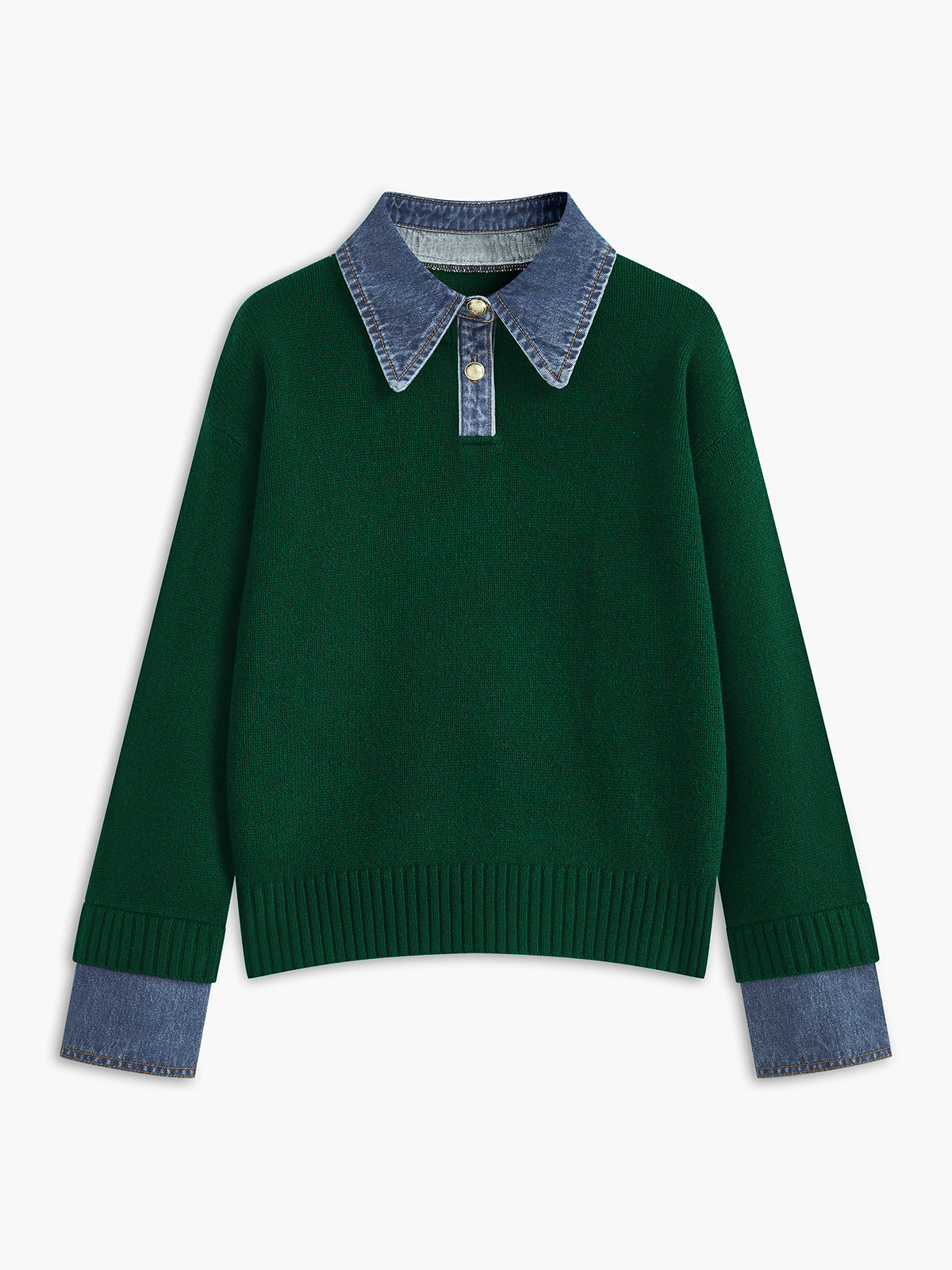 Brianne | Maglione 2 in 1 con colletto e vestibilità morbida