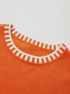 Lilia | Top in maglia con bordi a contrasto