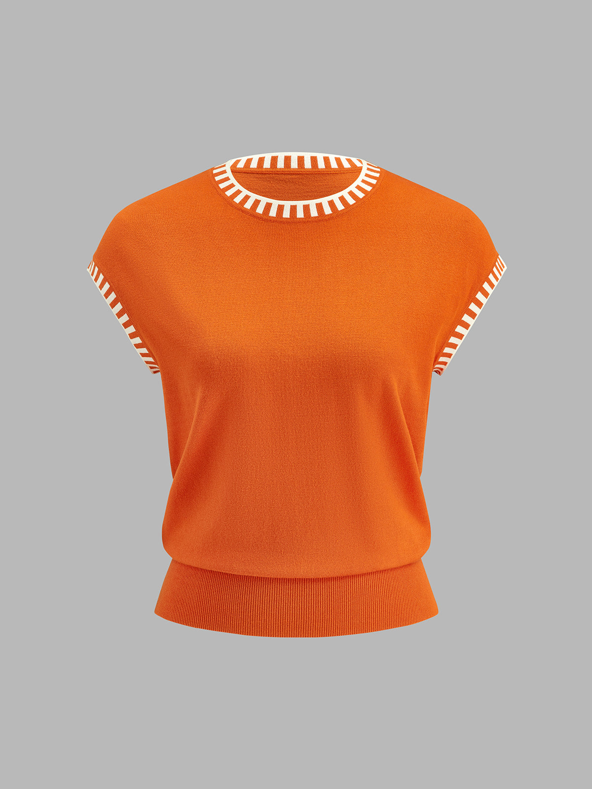 Lilia | Top in maglia con bordi a contrasto