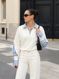 Yvana | Felpa patchwork a righe