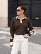 Yvana | Felpa patchwork a righe