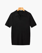 Polo uomo in maglia con maniche corte