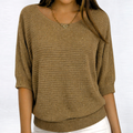 Maglione donna oversize in maglia liscia