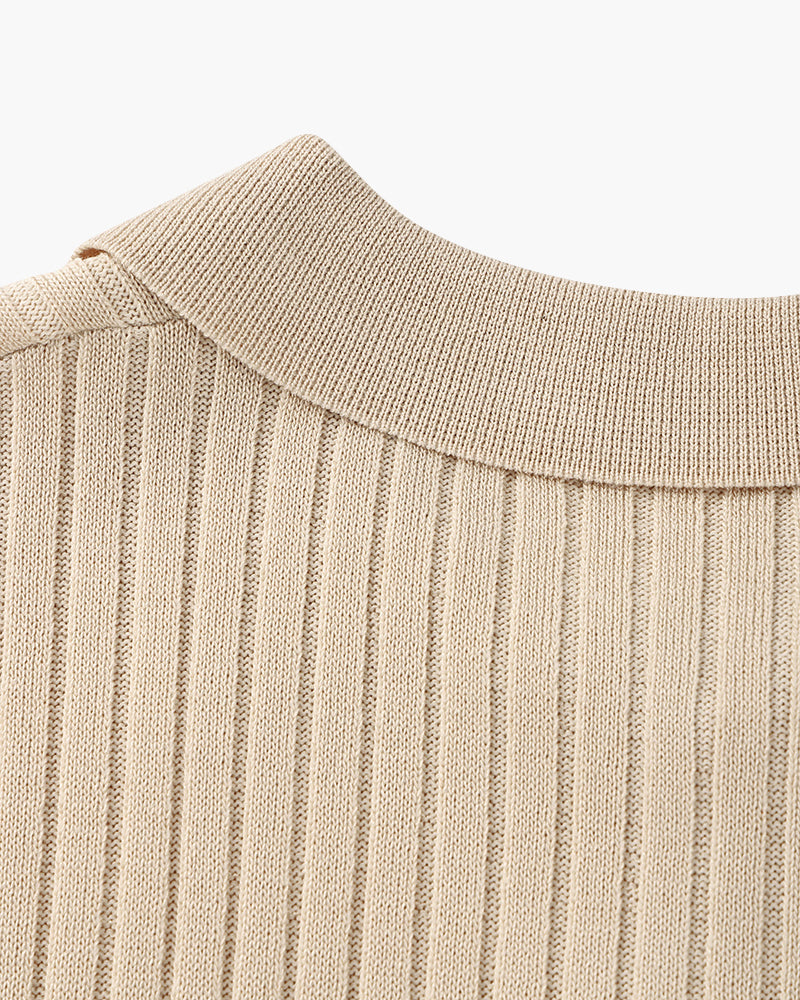 Polo uomo in maglia con maniche corte
