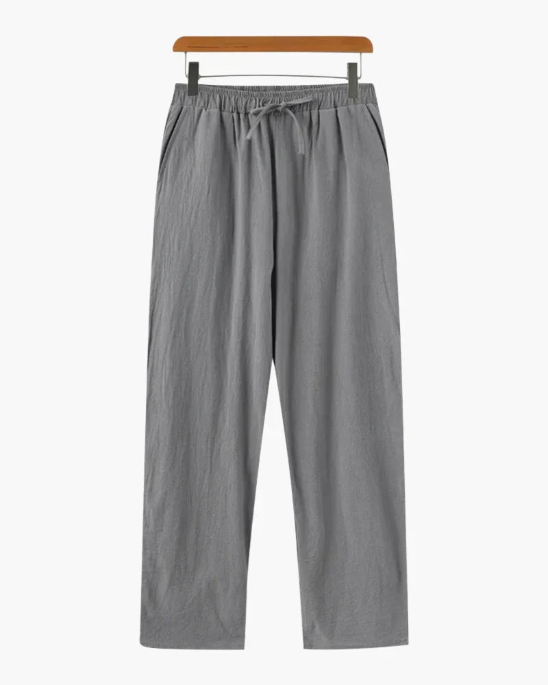 Pantaloni donna ampi con coulisse effetto crespo