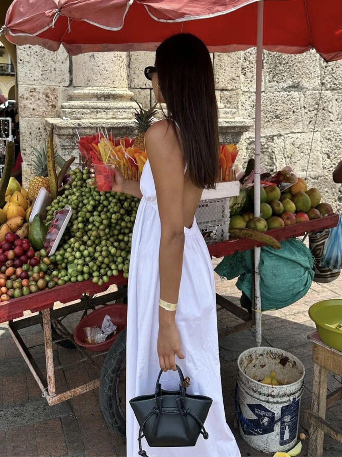 Celine | Abito midi in cotone