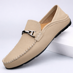 Mocassini uomo con fibbia decorativa a T