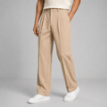 Pantaloni uomo in tessuto con pinces e gamba dritta