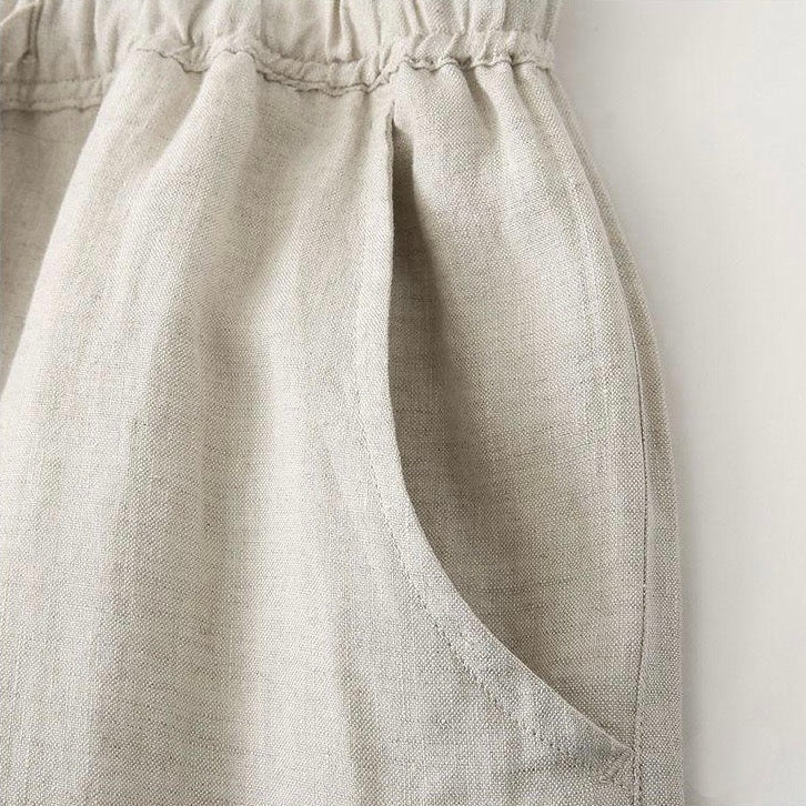 Pantaloni donna ampi con coulisse effetto crespo