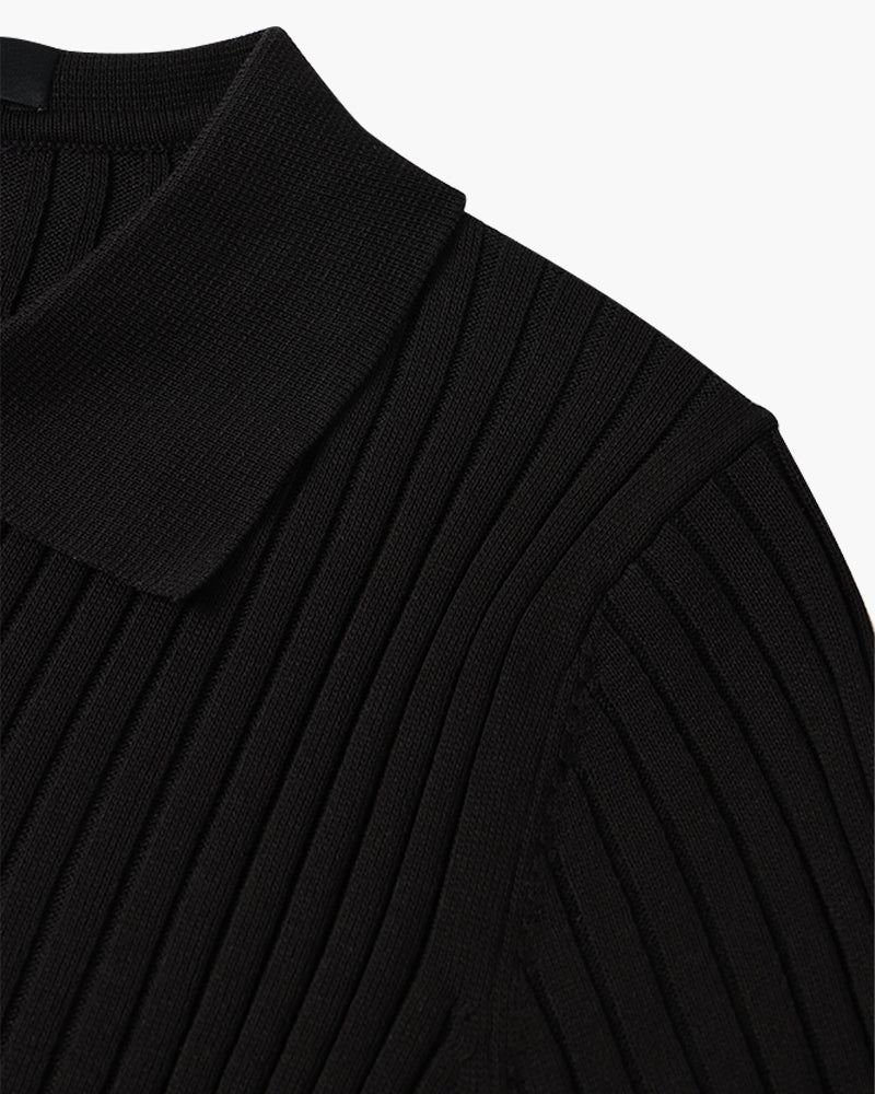 Polo uomo in maglia con maniche corte