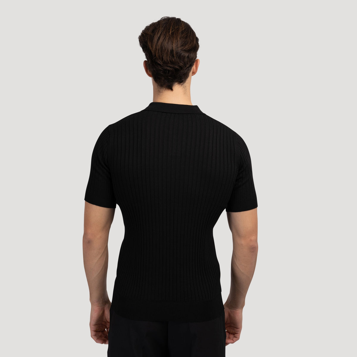 Polo uomo in maglia con maniche corte