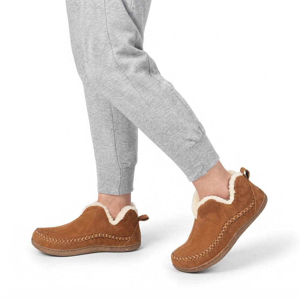 Pantofole donna con fodera calda e suola antiscivolo