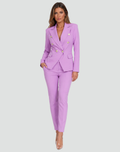 Completo donna con blazer doppiopetto e pantaloni