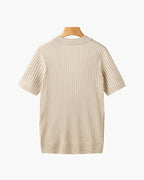 Polo uomo in maglia con maniche corte