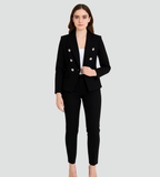 Completo donna con blazer doppiopetto e pantaloni