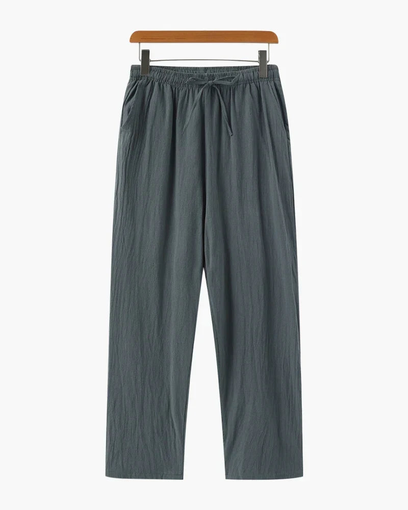 Pantaloni donna ampi con coulisse effetto crespo