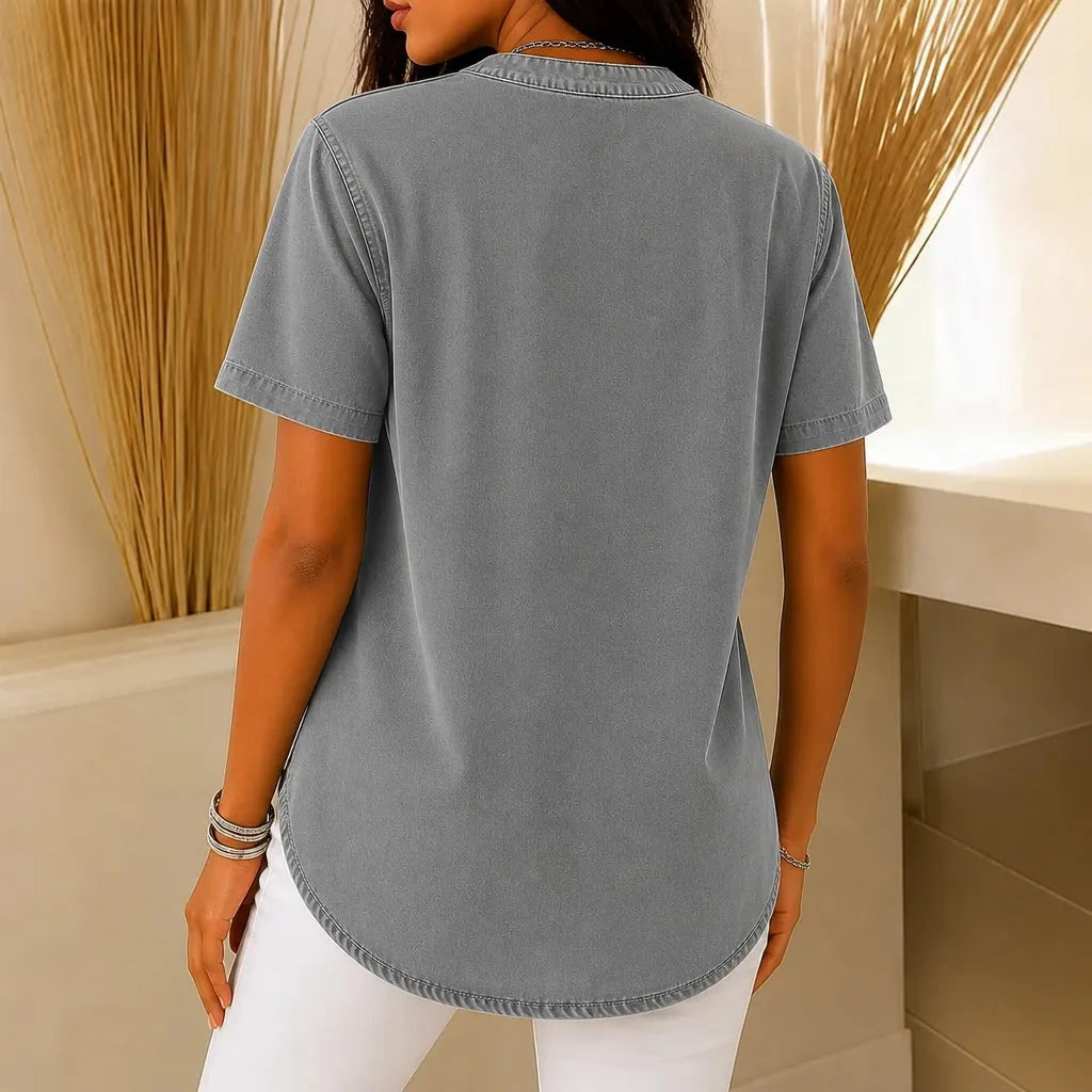 Avelyn | Top Tunica Donna con Bottoni Laterali