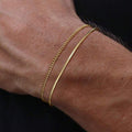 Bracciale uomo set 2 pezzi regolabile