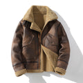 Giacca aviator uomo con collo ampio e soffice
