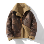 Giacca aviator uomo con collo ampio e soffice