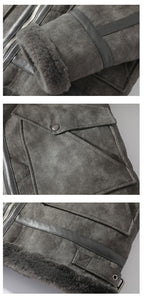 Giacca aviator uomo con collo ampio e soffice