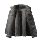 Giacca aviator uomo con collo ampio e soffice