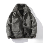 Giacca aviator uomo con collo ampio e soffice