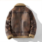 Giacca aviator uomo con collo ampio e soffice