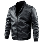 Bomber uomo slim con collo alto