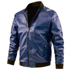 Bomber uomo slim con collo alto