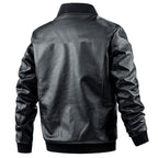 Bomber uomo slim con collo alto