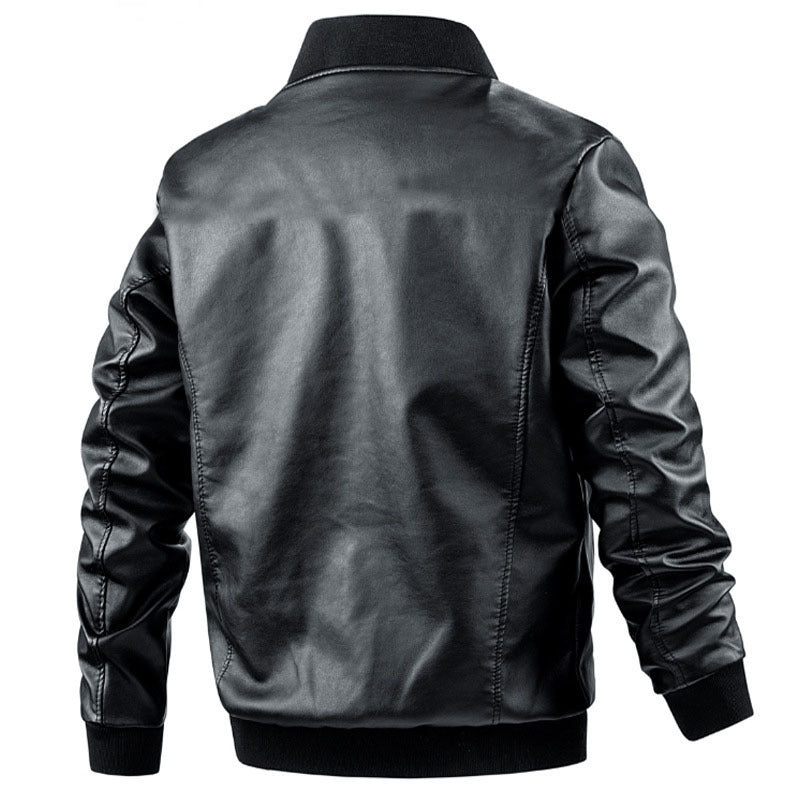Bomber uomo slim con collo alto