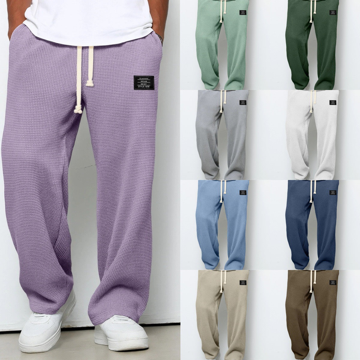 Pantaloni uomo ampi con coulisse