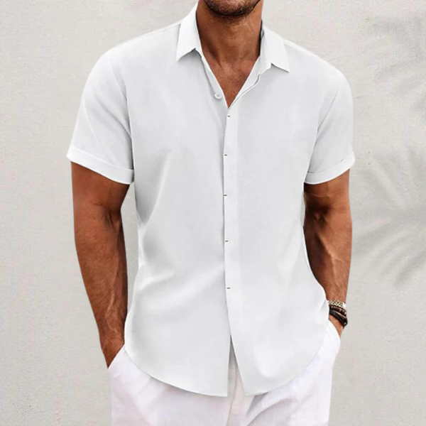 Davide | Camicia Uomo Classica con Colletto e Bottoni