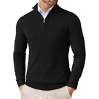 Maglione uomo con mezza zip