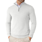 Maglione uomo con mezza zip