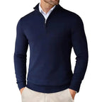Maglione uomo con mezza zip