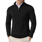 Maglione uomo con mezza zip