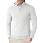 Maglione uomo con mezza zip