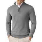 Maglione uomo con mezza zip