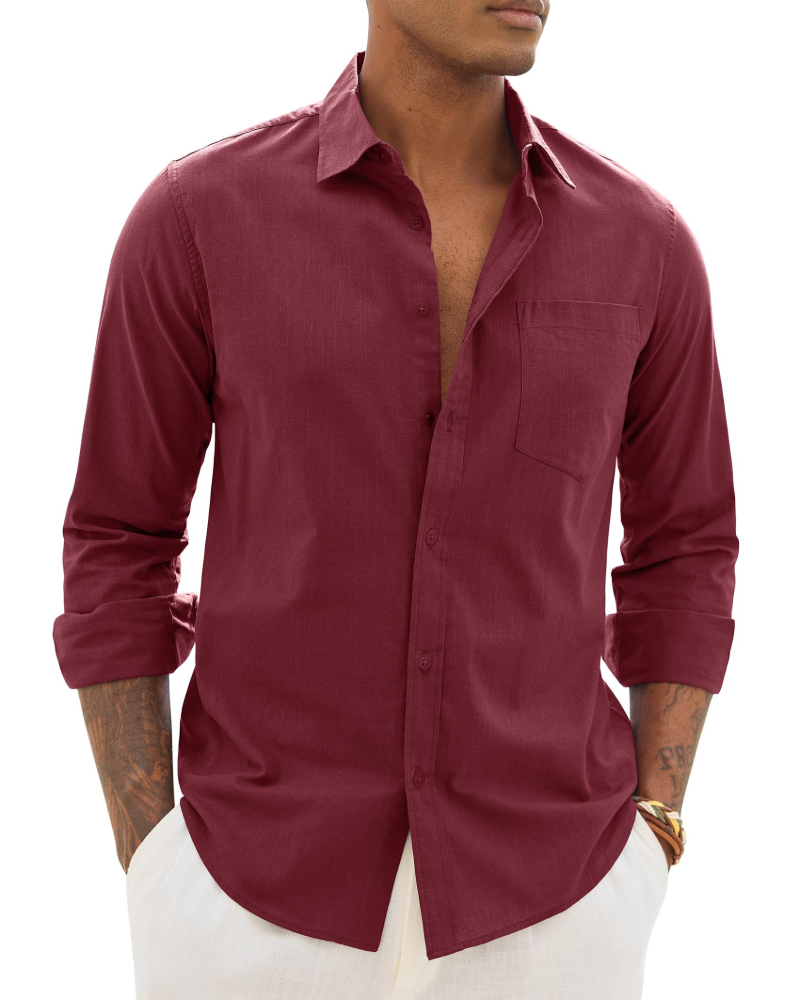 Tommaso | Camicia Uomo Casual a Maniche Lunghe
